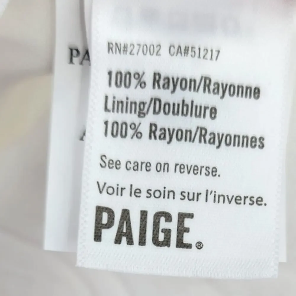 New NWT Revolve Paige Paradis Mini Dress White Size Medium‎